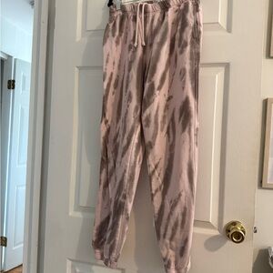 Good American Pink and Gray Joggers